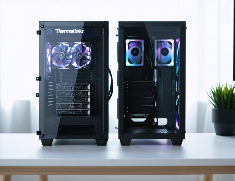 Thermaltake V6 et V9 BlacX : Découvrez deux boîtiers innovants équipés d&rsquo;un Dock SATA intégré