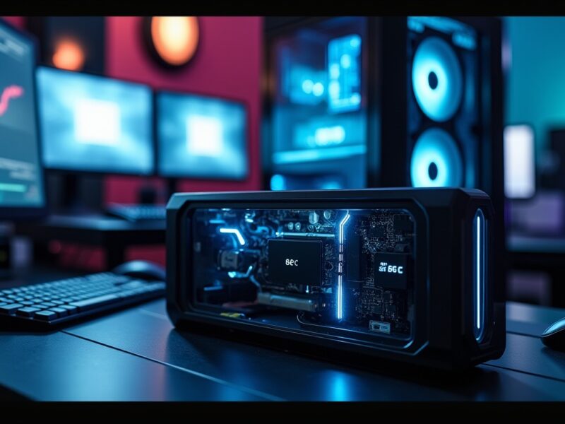 La GeForce RTX 5070 Ti : températures ambiantes à 68 °C, un pic impressionnant proche de 107 °C