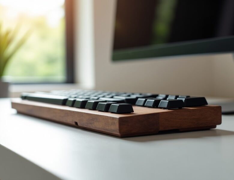 Keychron K8 HE All-Wood : le clavier gaming magnétique intégralement façonné en noyer