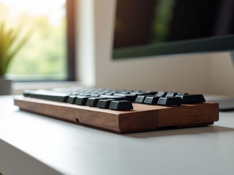 Keychron K8 HE All-Wood : le clavier gaming magnétique intégralement façonné en noyer